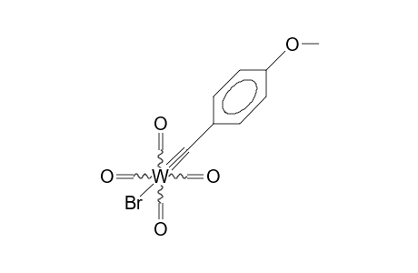 trans-Bromotetracarbonyl((4-methoxyphenyl)carbyne) tungsten