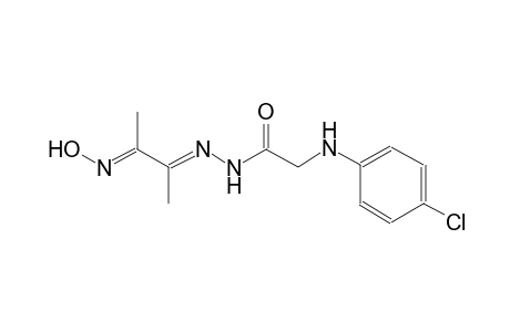acetic acid, [(4-chlorophenyl)amino]-, 2-[(E,2E)-2-(hydroxyimino)-1-methylpropylidene]hydrazide
