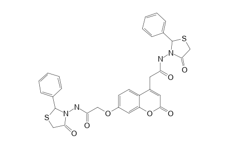 2-[2-OXO-7-[(4-OXO-2-PHENYLTHIAZOLIDIN-3-YL-CARBAMOYL)-METHOXY]-2H-CHROMEN-4-YL]-N-(4-OXO-2-PHENYLTHIAZOLIDIN-3-YL)-ACETAMIDE