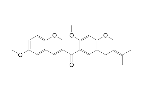 1-(2',4'-Dimethoxy-5'-prenylphenyl)-3-(2,5-dimethoxyphenyl)propenone
