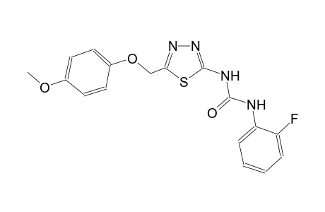 N-(2-fluorophenyl)-N'-{5-[(4-methoxyphenoxy)methyl]-1,3,4-thiadiazol-2-yl}urea