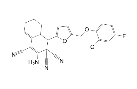 2-amino-4-{5-[(2-chloro-4-fluorophenoxy)methyl]-2-furyl}-4a,5,6,7-tetrahydro-1,3,3(4H)-naphthalenetricarbonitrile