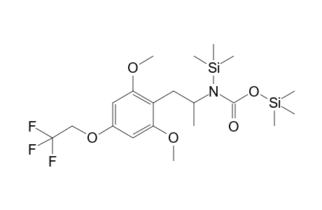 N-[1-(2,6-Dimethoxy-4-(2,2,2-trifluoroethoxy)phenyl)prop-2-yl]carbamic acid 2TMS
