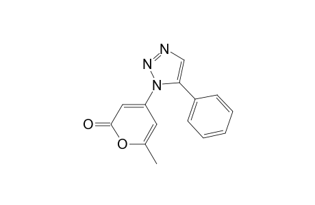 6-methyl-4-(5-phenyl-1,2,3-triazol-1-yl)pyran-2-one