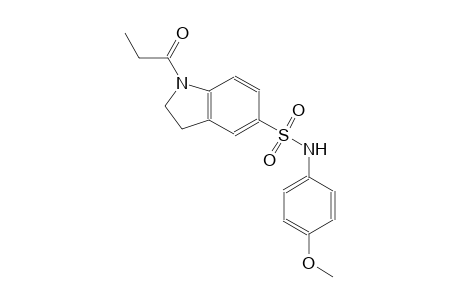 N-(4-methoxyphenyl)-1-propionyl-5-indolinesulfonamide