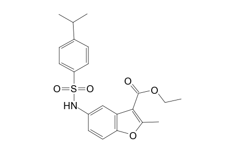 3-Benzofurancarboxylic acid, 2-methyl-5-[[[4-(1-methylethyl)phenyl]sulfonyl]amino]-, ethyl ester