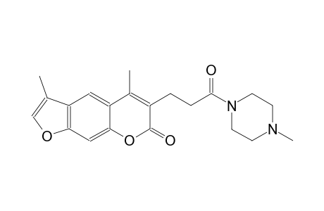 7H-furo[3,2-g][1]benzopyran-7-one, 3,5-dimethyl-6-[3-(4-methyl-1-piperazinyl)-3-oxopropyl]-