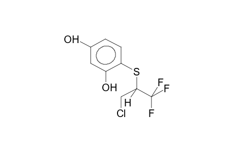 2-(1-TRIFLUOROMETHYL-2-CHLOROETHYLTHIO)-5-HYDROXYPHENOL
