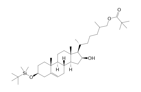 3.beta.-[(t-Butyldimethyl)silyloxy]-26-[(pivaloyl)oxy]-cholest-5-ene-3.beta.,16.beta.-diol
