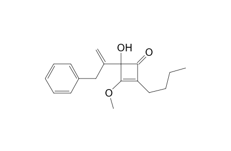 2-n-Butyl-4-hydroxy-3-methoxy-4-(1-(phenylmethyl)ethenyl)-2-cyclobuten-1-one