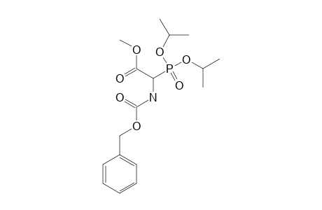 (2RS)-(+/-)-METHYL-2-BENZYLOXYCARBONYLAMINO-2-(DIISOPROPOXYPHOSPHINYL)-ACETATE