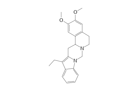 14-ETHYL-5,6,15,15A-TETRAHYDRO-2,3-DIMETHOXY-INDOLO-[1',2':3,4]-PYRIMIDO-[6.1-A]-ISOQUINOLINE