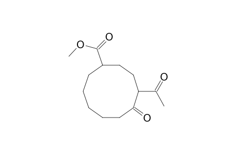 Methyl 4-acetyl-5-oxocyclodecanecarboxylate