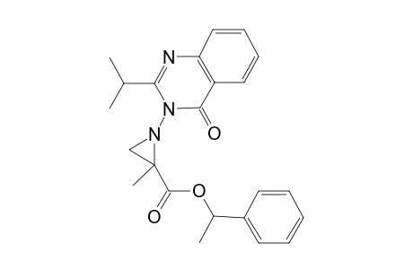 .alpha.-Methylbenzyl 1-(2-isopropyl-4-oxo-3,4-dihydroquinazolin-3-yl)-2-methylazirine-2-carboxylate
