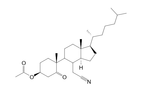 3.beta.-Acetoxy-5,6-seco-5-oxocholestane-6-nitrile