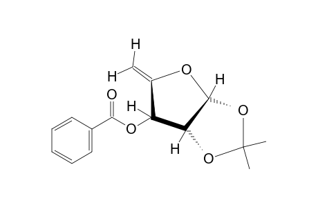 5-deoxy-4,5-didehydro-1,2-O-isopropylidene-alpha-L-threo-pentofuranose, benzoate