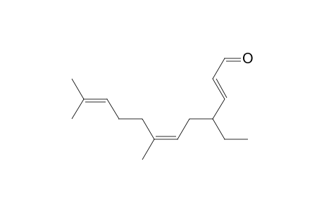 4-Ethyl-7,11-dimethyl-trans-2,cis-6,10-dodecatrienal