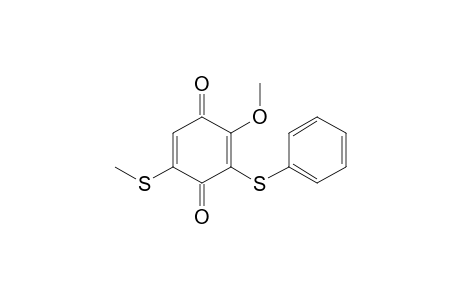 2-Methoxy-5-(methylthio)-3-(phenylthio)-1,4-benzoquinone