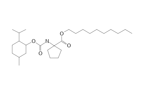 1-Aminocyclopentanecarboxylic acid, N-((1R)-(-)-menthyloxycarbonyl)-, decyl ester