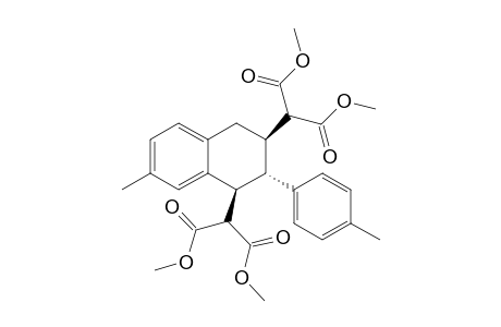 (1S*,2S*,3R*)-1,3-di(1,3-dimethoxy-1,3-dioxopropan-2-yl)-7-methyl-2-(4-methylphenyl)-1,2,3,4-tetrahydronaphthalene