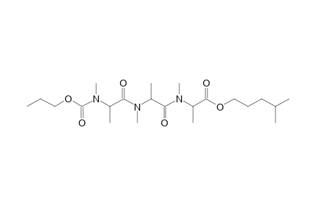 Alanylalanylalanine, N,N',N''-trimethyl-N''-propoxycarbonyl-, isohexyl ester