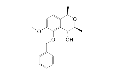 (1R,3S,4R)-3,4-Dihydro-4-hydroxy-5-benzyloxy-6-methoxy-1,3-dimethylbenzo[c]pyran