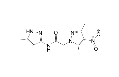 2-(3,5-dimethyl-4-nitro-1H-pyrazol-1-yl)-N-(5-methyl-1H-pyrazol-3-yl)acetamide
