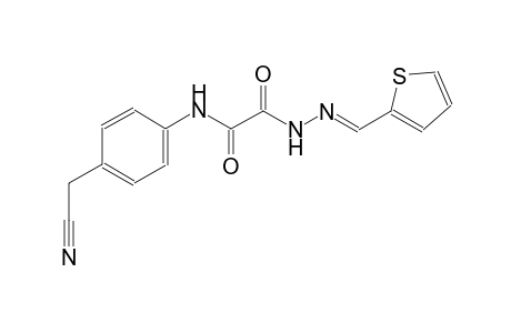 N-[4-(cyanomethyl)phenyl]-2-oxo-2-[(2E)-2-(2-thienylmethylene)hydrazino]acetamide