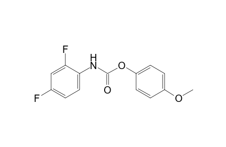 2,4-difluorocarbanilic acid, p-methoxyphenyl ester