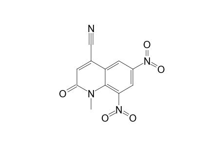 1-Methyl-6,8-dinitro-2-oxo-1,2-dihydroquinoline-4-carbonitrile