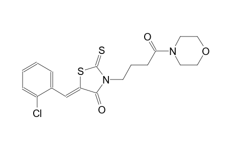 (5Z)-5-(2-chlorobenzylidene)-3-[4-(4-morpholinyl)-4-oxobutyl]-2-thioxo-1,3-thiazolidin-4-one