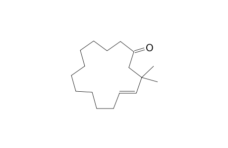 E-3,3-Dimethylcyclopentadec-4-enone