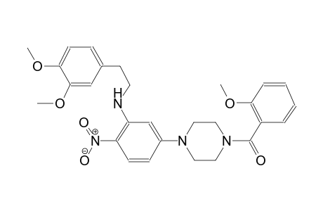 benzeneethanamine, 3,4-dimethoxy-N-[5-[4-(2-methoxybenzoyl)-1-piperazinyl]-2-nitrophenyl]-
