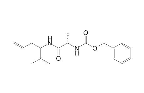 (2S)-2-[(benzyloxycarbonyl)amino-N(1)-(1'-isopropylbut-3'-enyl)propionamide