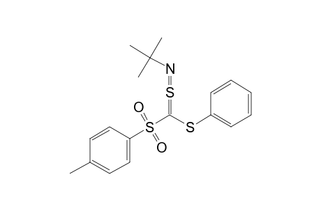 N-tert-BUTYL-1-(PHENYLTHIO)-1-(p-TOLYLSULFONYL)METHYLENESULFILIMINE