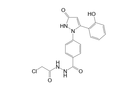 N'-(2-chloroacetyl)-4-(5-(2-hydroxyphenyl)-3-oxo-2,3-dihydro-1H-pyrazol-1-yl)benzohydrazide