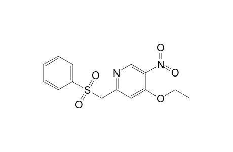 2-[(Phenylsulfonyl)methyl]-4-ethoxy-5-nitropyridine
