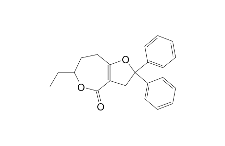 2,2-Diphenyl-6-ethyl-2,3,7,8-tetrahydrofuro[3,2-c]oxepin-4(6H)-one