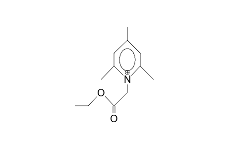 1-(Ethoxycarbonyl-methyl)-2,4,6-trimethyl-pyridinium cation