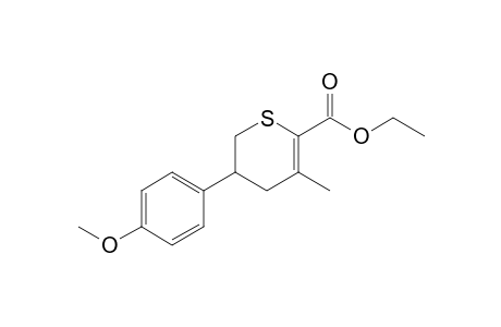 Ethyl 5-(methoxyphenyl)-3-methyl-5,6-dihydro-4H-thiopyran-2-carboxylate