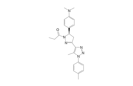 (R)-5-(4-Dimethylaminophenyl)-3-(5-methyl-1-p-tolyl-1H-1,2,3-triazol-4-yl)-1-propionyl-4,5-dihydro-1H-pyrazole