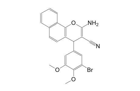 4H-naphtho[1,2-b]pyran-3-carbonitrile, 2-amino-4-(3-bromo-4,5-dimethoxyphenyl)-