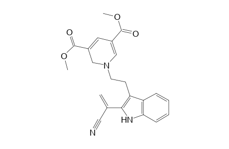 Dimethyl ester of 1-[2-[2-(1-cyanoethenyl)-1H-indol-3-yl]ethyl]-1,2-dihydro-3,5-pyridinedicarboxylic acid