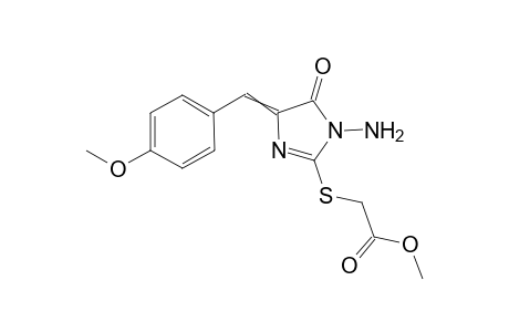 Methyl 2-[1-amino-4-[(4-methoxyphenyl)methylene]-5-oxo-imidazol-2-yl]sulfanylacetate