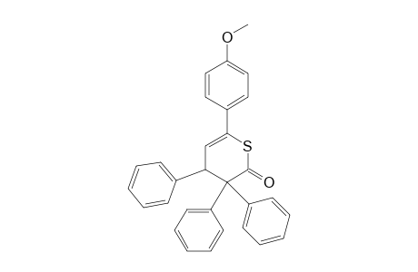 6-(p-Methoxyphenyl)-3,3,4-triphenyl-3,4-dihydro-2H-thiopyran-2-one