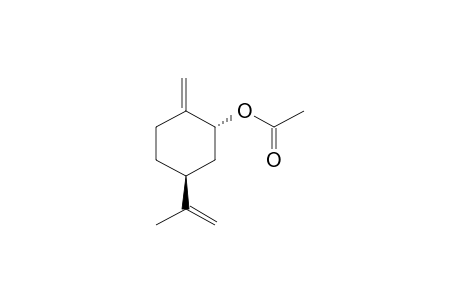 acetic acid [(1R,5S)-5-isopropenyl-2-methylene-cyclohexyl] ester