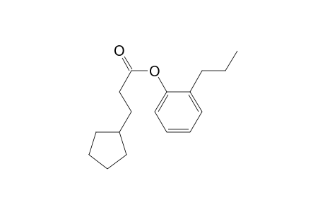 3-Cyclopentylpropionic acid, 2-propylphenyl ester