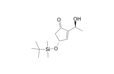 4-[(t-Butyldimethylsilyl)oxy]-2-(.alpha.-hydroxyethyl)-2-cyclopenten-1-one isomer