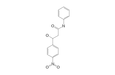 N-PHENYL-3-HYDROXY-3-(4-NITROPHENYL)-PROPIONAMIDE