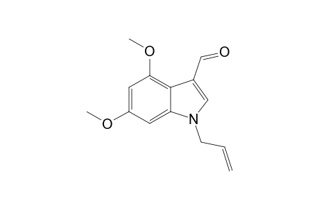 4,6-Dimethoxy-1-(prop-2'-enyl)indole-3-carbaldehyde